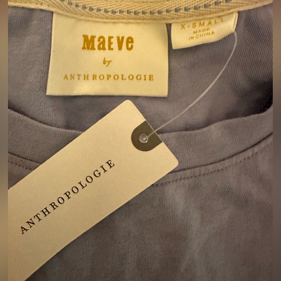 Anthropologie fashion tee with adjusted waits grey size XS - Picture 4 of 5